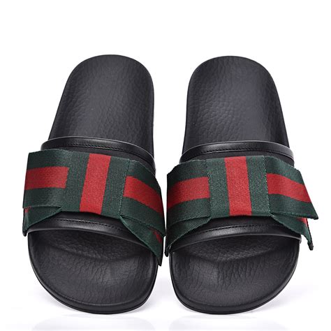 gucci bow slides cheap|gucci slides sale women's.